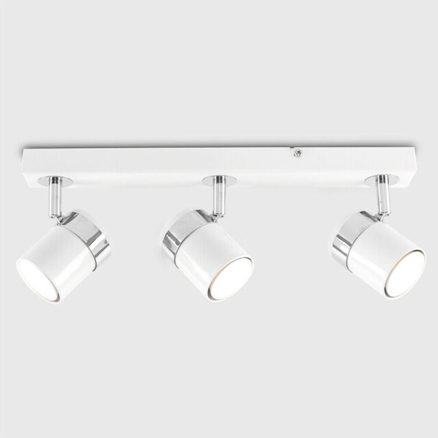 3 Way Ceiling Lights Spotlight Adjustable Fitting Kitchen Fitting Led