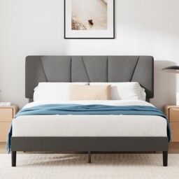 Maya Double Bed Frame – Bed 135 X 190 Cm – 30cm Height – Upholstered