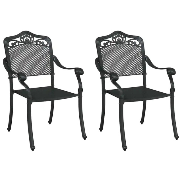 Garden Chair Aluminium Seating Vintage Accent Outdoor Furniture