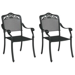 Garden Chair Aluminium Seating Vintage Accent Outdoor Furniture