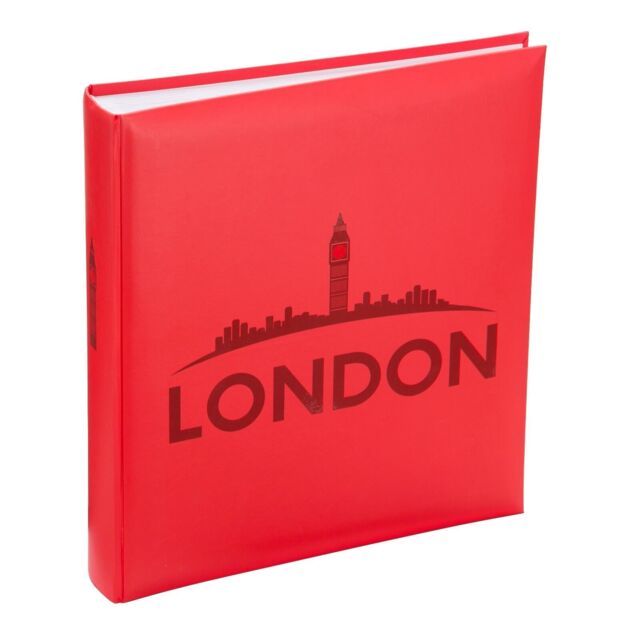 Kenro London Red Traditional Photo Album With 100 Pages 29x32cm
