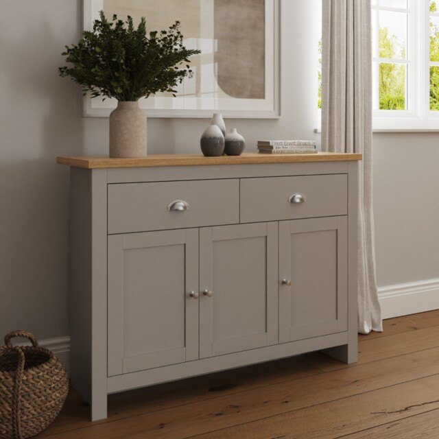 Lancaster Cabinet Unit With 2 Drawers 3 Storage Cupboards Living