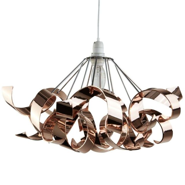 The Lighting Collection 471120 Sputnik Rose Gold Ribbon Pendant