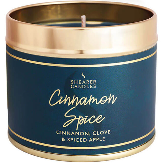 Shearer Candles Cinnamon Spice Fragrance Long Lasting Large Tin
