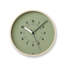 Lemnos Soso Wall Clock Japan Green Awa13-06 Gn