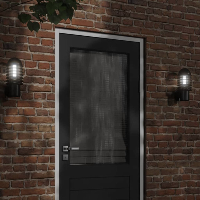 Outdoor Wall Light Black Stainless Steel Pc 15x15x33.5cm Ip44 E27 60w