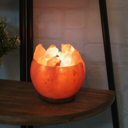 Home Living Himalayan Rock Salt Fire Basket Light