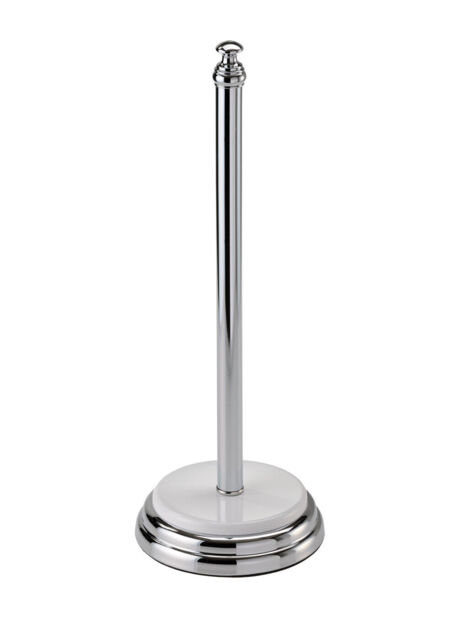 Spare Toilet Roll Paper Holder Freestanding Chrome Storage Stand