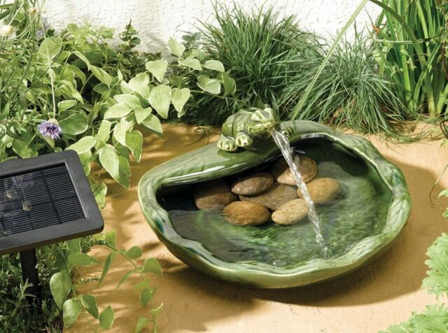 Solar Water Feature Garden Fountain Decorative Centrepiece Statue