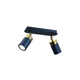 Joker Navy Blue/gold Ceiling Light 2xgu10 Mlp7723