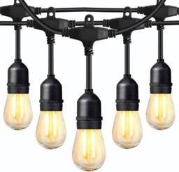 Brimax 49ft Festoon Lights Outdoor Garden String Lights Mains Powered