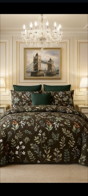 Complete Bedding Set: Double Duvet Cover + 2 Pillow Shams