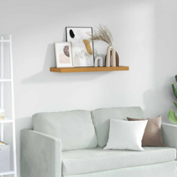 Wall Shelf Wall-mounted Beige 80 X 23.5 X 4 Cm Engineered Wood Vidaxl