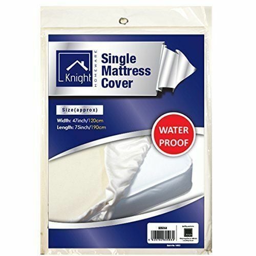 Knight Waterproof Single Mattress Protector Cover - 100% Peva