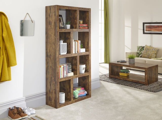 Jakarta Tall Open Shelving Bookcase Home Office Living Room Hallway