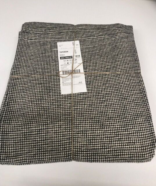 Brand Large Size Ikea Tiphede Rug,flatwoven, Grey/white,155x220