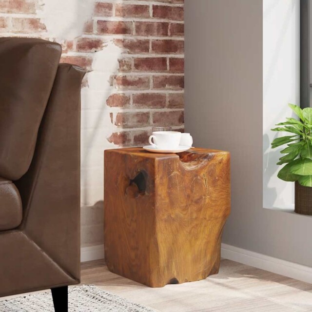 Solid Teak Wood Stool Seat/footrest/side Table Furniture Home Décor