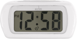 Acctim 12342 Auric Alarm Clock, White