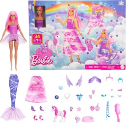 Barbie Advent Calendar With Doll & 24 Surprise Toy Accessories Brand