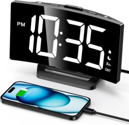 Goloza Digital Alarm Clock For Bedrooms, Digital Clock With