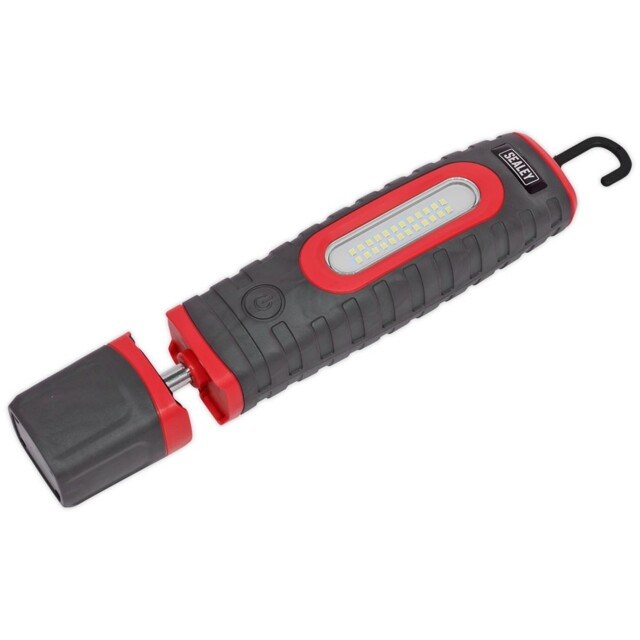 Sealey Rechargeable 360° Inspection Lamp 24 Smd Led + 3w Led Red Li-on
