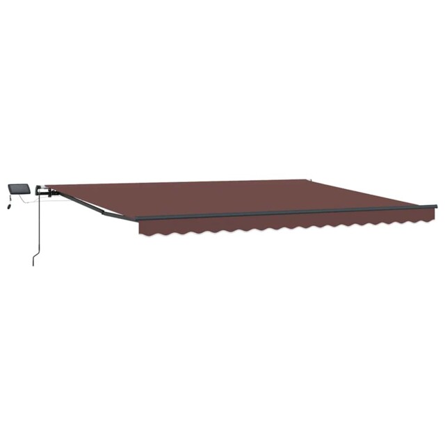 Manual Retractable Awningcanopy Outdoor Awning Folding Arm With Led