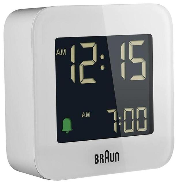 Bc08 Digital Travel Alarm Clock, White - Bc08w