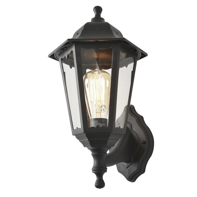 Litecraft Neri Outdoor Wall Light, Lamp Post Ip44 Traditional Lanterns