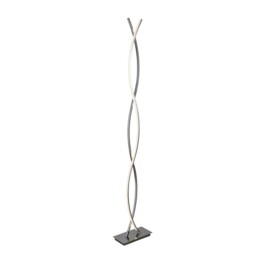 Led Chrome Waves Design Lounge Free Standing Floor Lamp Light With