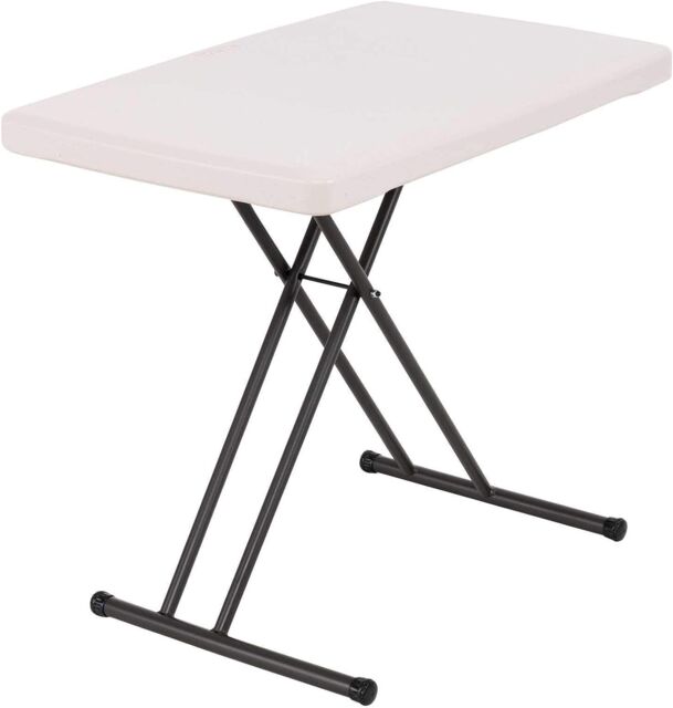 Lifetime 30-inch Adjustable Height Personal Table, Almond