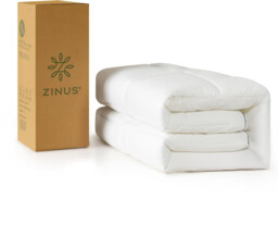 Zinus Single Cooling Mattress Topper (90 X 190 Cm) – 5 Cm Thick Bamboo