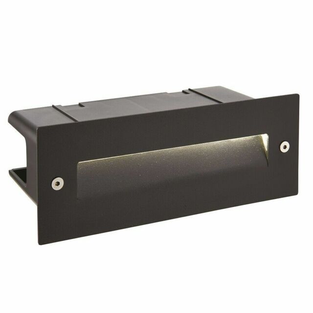 Saxby Seina Outdoor Garden Led Brick Guide Light Black Waterproof 2w