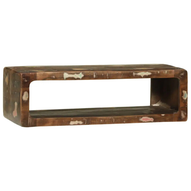 Tv Cabinet With Shelf Multicolour Solid Reclaim Wood Vidaxl