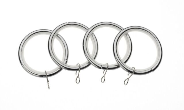Universal Metal Curtain Rings For 25- 28mm Curtain Poles