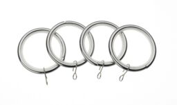 Universal Metal Curtain Rings For 25- 28mm Curtain Poles