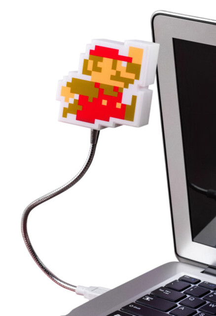 Super Mario Bros Usb Paladon Lamp Nintendo Flexible Light Pixel Art Pc