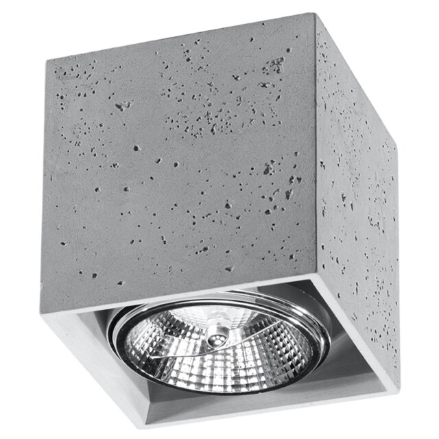 Boho Ceiling Lamp Valde 140 Concrete Grey Sollux Lighting Indoor Any
