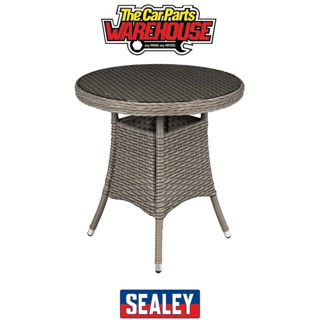 Sealey Dg65 Dellonda Chester Rattan Wicker Round Outdoor Table With