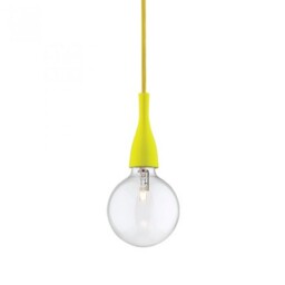 Ideal Lux 063621 Minimal Sp1 Yellow Pendant Light E27