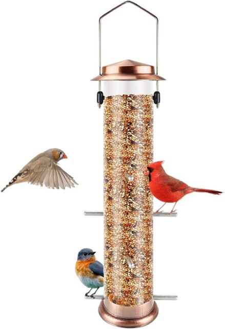 Urban Deco Niger Seed Bird Feeder For Metal Tube Feeder For Garden