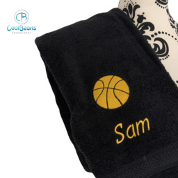 Basketball Towel - Personalised - Flannel / Hand Towel / Bath Towel -