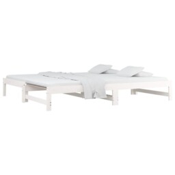 Pull-out Day Bed Bedroom Guest Sofa Bed Daybed Couch Solid Wood Pine