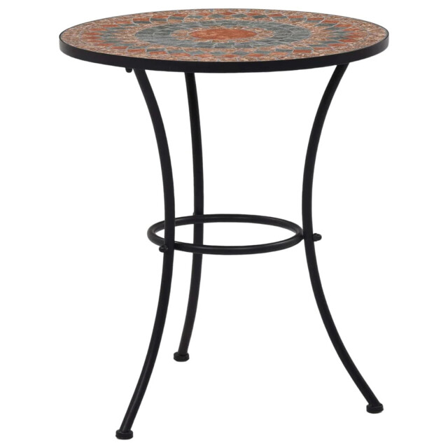 Outdoor Mosaic Style Round Bistro Garden Table Ceramic Patio Tables