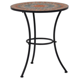 Outdoor Mosaic Style Round Bistro Garden Table Ceramic Patio Tables