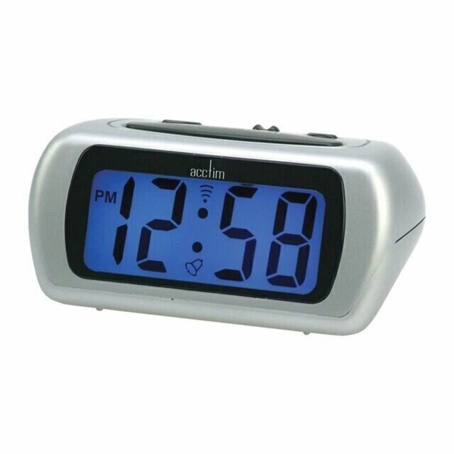 Acctim Auric Alarm Clock Lcd Am/pm Indicator With Snooze Function -