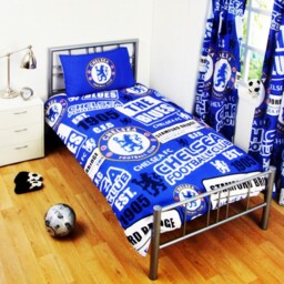 Chelsea Unisex's Official Single Duvet Set-multi-colour, Multicoloured