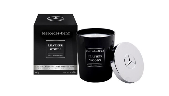 Scented Candle Room Fragrance Leather Woods Mercedes Benz By Incc. 30