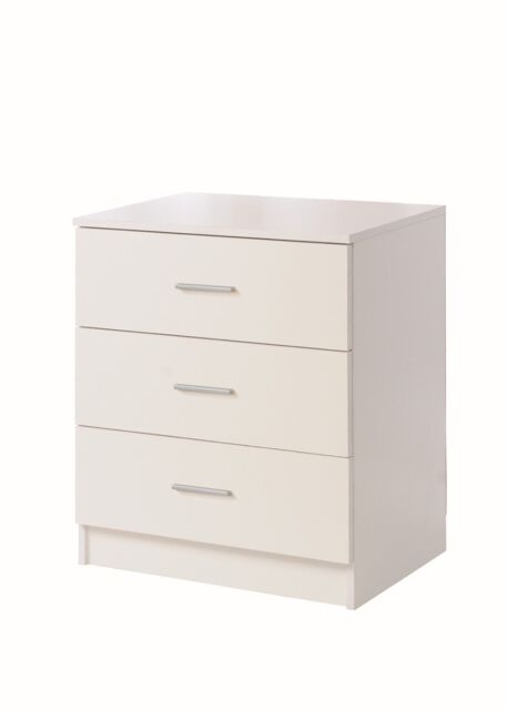 Rio Costa 3 Drawer Chest Of Drawers In White By Tad