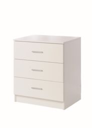 Rio Costa 3 Drawer Chest Of Drawers In White By Tad