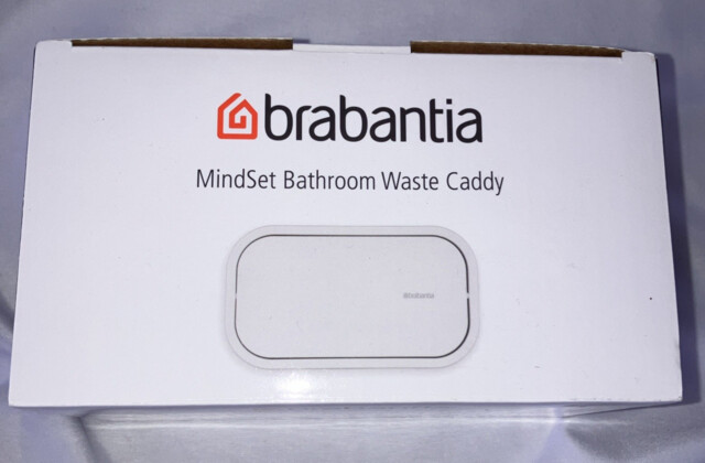 Brabantia Mindset Bathroom Waste Caddy White 16 X 11cm